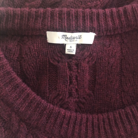 Madewell Elin Cable Sweater Dress Size S - Picture 6 of 8